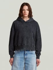 G-Star Bluza w kolorze czarnym rozmiar: XS. Czarne bluzy G-Star, xs, bez wzorów, z bawełny, z kapturem. Za 214.45 zł.