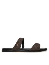 MICHAEL Michael Kors Klapki Jaida 40S5JDFS1B Brązowy. Brązowe klapki MICHAEL Michael Kors, bez wzorów, z materiału, bez obcasa, bez zapięcia. Za 329.99 zł.