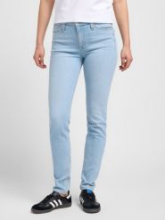 Lee Dżinsy - Slim fit - w kolorze błękitnym rozmiar: W30/L31. Niebieskie jeansy Lee, l, z aplikacjami, klasyczne, z podwyższonym stanem. Za 155.49 zł.