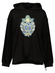 Fila Bluza w kolorze czarnym rozmiar: M. Czarne bluzy Fila, m, bez wzorów, z bawełny, bez ramiączek, z kapturem. Za 83.81 zł.