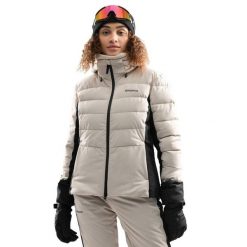Damska kurtka narciarska Sporty zimowe Siroko W7-W Ylläs. Brązowe kurtki narciarskie SIROKO, na zimę, s, bez wzorów, z materiału, bez kaptura, narciarskie. Za 1,062.00 zł.