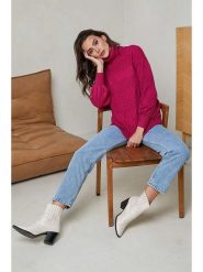 Soft Cashmere Golf w kolorze różowym rozmiar: 34/36. Różowe swetry Soft Cashmere, bez wzorów, z kaszmiru, bez ramiączek. Za 104.99 zł.