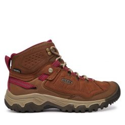 Trekkingi Keen. Brązowe buty sportowe lifestyle Keen, bez wzorów, sportowe, bez zapięcia. Za 599.99 zł.