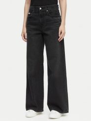 Calvin Klein Jeans Jeansy LV047E700G Czarny Wide Leg. Czarne jeansy Calvin Klein Jeans, bez wzorów, z bawełny. Za 529.99 zł.