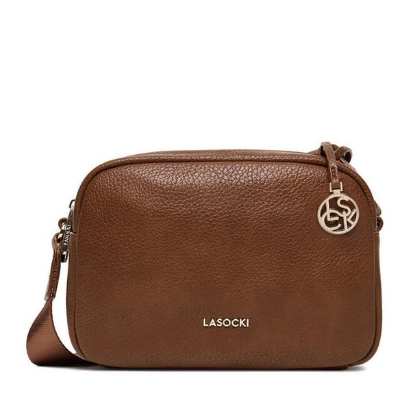 Torebka Lasocki. Brązowe listonoszki Lasocki, bez wzorów, bez dodatków. Za 169.99 zł.