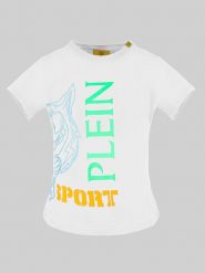 Plein Sport Koszulka w kolorze białym rozmiar: XL. Białe t-shirty sportowe Plein Sport, xl, bez wzorów, bez ramiączek. Za 241.56 zł.