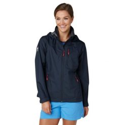 Kurtka damska z kapturem Helly Hansen crew. Niebieskie kurtki Helly Hansen, xl, bez wzorów, z syntetyku, casualowe, z kapturem. Za 842.00 zł.
