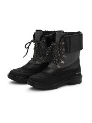 Ilse Jacobsen Skórzane botki zimowe w kolorze czarnym rozmiar: 37. Czarne botki Ilse Jacobsen, bez wzorów, z wełny, bez obcasa, bez zapięcia. Za 217.99 zł.