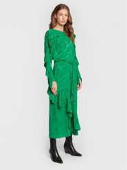 Zadig & Voltaire Sukienka codzienna Ritana WWDR01167 Zielony Regular Fit. Zielone sukienki Zadig & Voltaire, na co dzień, xs, bez wzorów, z jedwabiu, bez kołnierzyka, bez ramiączek, proste. Za 3,299.00 zł.