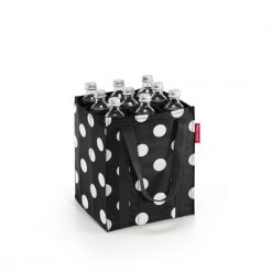 Torba bottlebag, dots white. Białe torby podróżne Reisenthel, bez wzorów, z materiału, duże. W wyprzedaży za 63.90 zł.