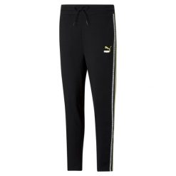 Puma Spodnie Elevate 53107901. Czarne spodnie dresowe Puma, bez wzorów, z dresówki. Za 129.99 zł.