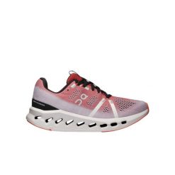 Buty do biegania damskie On Running Cloudsurfer. Czerwone buty do biegania On, bez wzorów, bez zapięcia, do biegania. W wyprzedaży za 579.00 zł.