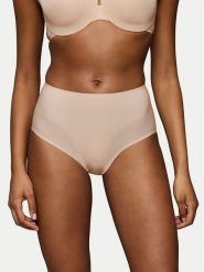 Triumph Figi klasyczne z wysokim stanem Make Up Illusion 10224802 Beżowy. Brązowe figi Triumph, bez wzorów, z syntetyku, z podwyższonym stanem. Za 149.99 zł.
