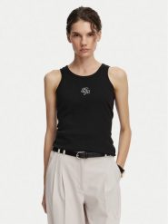 Beverly Hills Polo Club Top P-SS26W-TK550000 Czarny Regular Fit. Czarne topy Beverly Hills Polo Club, l, bez wzorów, z bawełny, bez kołnierzyka, bez ramiączek. Za 69.99 zł.