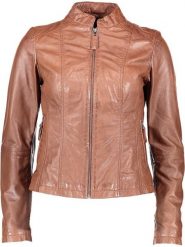 7eleven Skórzana kurtka "Cruz" w kolorze jasnobrązowym rozmiar: 40. Brązowe kurtki 7eleven, bez wzorów, ze skóry, bez kaptura. Za 616.40 zł.