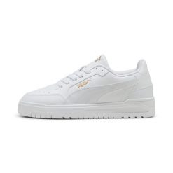 Sneakersy Puma Shuffle Downtown. Białe buty sportowe lifestyle Puma, bez wzorów, ze skóry ekologicznej, sportowe, bez zapięcia. Za 269.60 zł.