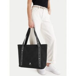 Torebka na telefon Beverly Hills Polo Club. Czarne shopper bag Beverly Hills Polo Club, bez wzorów, bez dodatków. Za 199.99 zł.