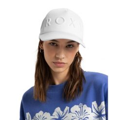 Czapka Trucker dla Kobiety BRIGHTER DAY Biały. Białe czapki z daszkiem Roxy, bez wzorów, z materiału. Za 129.99 zł.