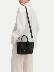 Beverly Hills Polo Club Torebka EO-BHPC-C-015-10 Czarny. Czarne torebki klasyczne Beverly Hills Polo Club, bez wzorów, ze skóry, bez dodatków. Za 249.99 zł.