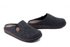 BEFADO 155D 183 brązowy, kapcie damskie. Szare kapcie Befado, bez wzorów. Za 94.99 zł.