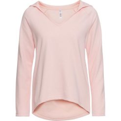 Bluza "oversize" z kapturem bonprix pastelowy jasnoróżowy. Bluzy marki INOVIK. Za 32.99 zł.