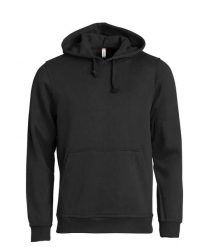 Clique Basic Hoody bluza z kapturem unisex, materiał anti-pilling – black. Czarne bluzy CLIQUE, l, bez wzorów, z bawełny, bez ramiączek, z kapturem. Za 166.63 zł.