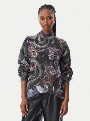 Just Cavalli Bluza 81PAIE23 CF102 Szary Regular Fit. Szare bluzy Just Cavalli, m, bez wzorów, bez kaptura. Za 1,059.00 zł.
