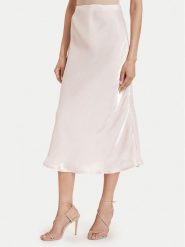 Maryley Spódnica midi 26EB704/37RO Różowy jasny Regular Fit. Czerwone spódnice Maryley, l, bez wzorów, z syntetyku, midi. Za 309.99 zł.