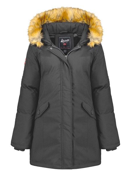 Geographical Norway Parka "Dinasty" w kolorze szarym rozmiar: XL. Szare płaszcze Geographical Norway, xl, bez wzorów, bez kaptura. Za 183.59 zł.