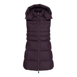 Damska długa kurtka jeździecka bez rękawów Equipage Jill. Brązowe kurtki EQUIPAGE, l, bez wzorów, eleganckie, bez kaptura. Za 438.00 zł.