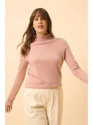 Just Cashmere Kaszmirowy sweter "Trila" w kolorze jasnoróżowym rozmiar: S. Różowe swetry Just Cashmere, s, bez wzorów, z kaszmiru, bez ramiączek. Za 272.95 zł.