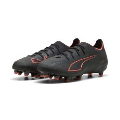 Buty piłkarskie unisex ULTRA 6 PRO FG PUMA. Czarne buty do biegania Puma, bez wzorów, bez zapięcia, do biegania. Za 599.00 zł.