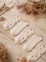 Krótkie skarpetki 5 pack - beżowy. Brązowe skarpetki Sinsay, bez wzorów. Za 12.99 zł.
