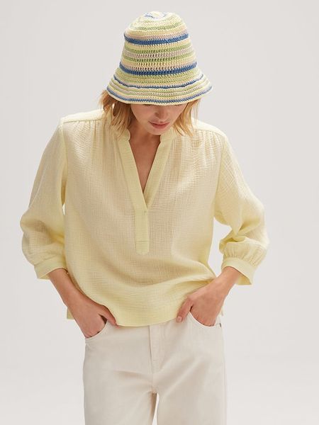 OPUS Kapelusz w kolorze żółtym rozmiar: onesize. Żółte kapelusze Opus, bez wzorów, z bawełny. Za 65.54 zł.