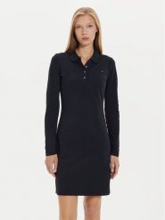 Tommy Hilfiger Sukienka codzienna 1985 WW0WW43230 Granatowy Regular Fit. Niebieskie sukienki Tommy Hilfiger, na co dzień, s, bez wzorów, z bawełny, bez kołnierzyka, bez ramiączek, proste. Za 309.99 zł.
