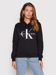 Calvin Klein Jeans Bluza J20J219141 Czarny Regular Fit. Czarne bluzy Calvin Klein Jeans, xs, bez wzorów, z bawełny, bez kaptura. Za 279.99 zł.