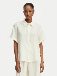 HUGO Koszula Encantada 50566793 Beżowy Relaxed Fit. Brązowe koszule Hugo, bez wzorów, ze lnu, bez kołnierzyka, bez ramiączek. Za 599.99 zł.