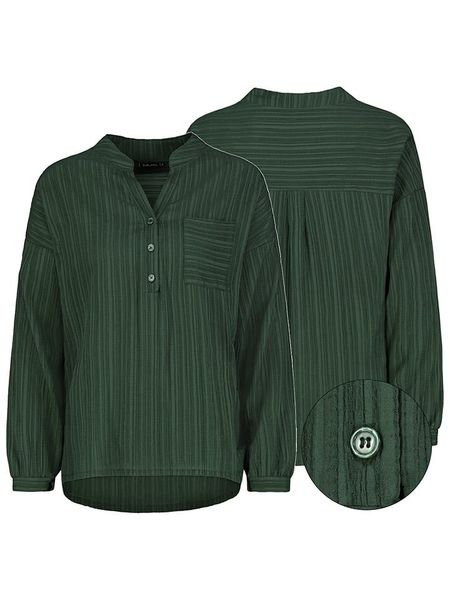 Sublevel Bluzka w kolorze ciemnozielonym rozmiar: S. Zielone bluzki Sublevel, s, bez wzorów, bez kołnierzyka, bez ramiączek. Za 61.17 zł.