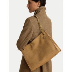 Torebka LAUREN RALPH LAUREN. Brązowe torebki klasyczne Lauren Ralph Lauren, bez wzorów, klasyczne, bez dodatków. Za 2,199.00 zł.