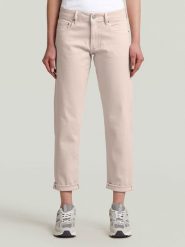 G-Star Dżinsy - Boyfriend fit - w kolorze jasnoróżowym rozmiar: W27/L30. Różowe jeansy G-Star, l, z aplikacjami, ze skóry, klasyczne. Za 226.77 zł.