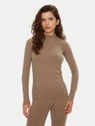 4F Bielizna termoaktywna górna 4FWAW24USEAF156 Brązowy Slim Fit. Brązowa bielizna termoaktywna damska 4f, bez wzorów, z syntetyku, bez ramiączek, narciarskie. Za 99.99 zł.