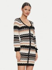 Guess Kardigan Virginia W4YK90 Z3GC0 Czarny Regular Fit. Czarne swetry Guess, l, z aplikacjami, z syntetyku, bez ramiączek. Za 359.99 zł.
