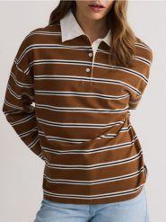 Bluza z kołnierzykiem polo - wielobarwny. Bluzy Reserved, l, bez wzorów, z bawełny, bez kaptura. Za 119.99 zł.