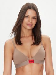 HUGO Biustonosz braletka Red Label 50469647 Beżowy. Brązowe biustonosze Hugo, bez wzorów, z bawełny. Za 149.99 zł.