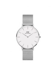 Daniel Wellington Zegarek Petite DW00100306 Srebrny. Szare, analogowe zegarki Daniel Wellington, srebrne. Za 729.99 zł.