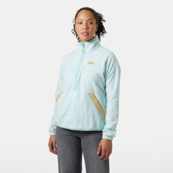 Damska bluza dresowa 1/2 z zamkiem błyskawicznym Helly Hansen Rig. Niebieskie bluzy Helly Hansen, na lato, bez wzorów, z dresówki, sportowe, bez ramiączek, bez kaptura. Za 319.50 zł.