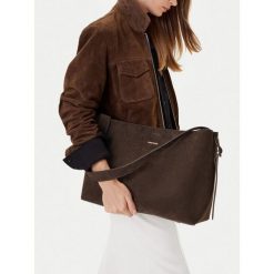 Torebka GINO ROSSI. Brązowe shopper bag Gino Rossi, bez wzorów, bez dodatków. Za 429.99 zł.