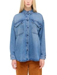 Damska Koszula Mustang Style Avilla Shirt Denim Blue 1015592 5000 401. Niebieskie koszule Mustang, l, bez wzorów, z denimu, bez kołnierzyka, bez ramiączek. Za 149.99 zł.