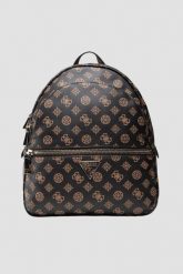 GUESS Brązowy plecak damski Manhattan. Brązowe plecaki Guess, z aplikacjami, ze skóry ekologicznej, bez dodatków. W wyprzedaży za 556.99 zł.