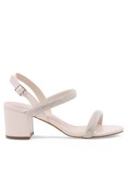 JENNY Sandały WS5744-01 Beżowy. Brązowe sandały Jenny, bez wzorów, z syntetyku, bez obcasa, na słupku, bez zapięcia. Za 129.99 zł.